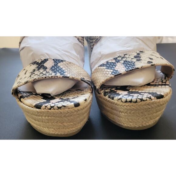 Scoop Women's Espadrille Wedge Sandal Size 9 Snake Print - Picture 6 of 9
